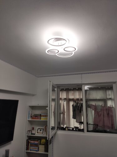Lustra LED 80W cu Telecomanda Rings 4 photo review