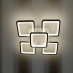 Lustra LED 120W Ceiling 5 Mini White, LED inclus, 5 surse de iluminare, Telecomanda, Dimabil, Lumina: Cald, Natural, Rece photo review