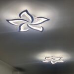 Lustra LED 144W Mini Sun Flower, LED inclus, 5 surse de iluminare, Telecomanda, Dimabil, Lumina: Cald, Natural, Rece photo review
