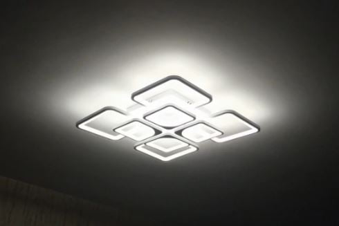 Lustra LED 176W Ceiling 8 Alb, LED inclus, 8 surse de iluminare, Telecomanda, Dimabil, Lumina: Cald, Natural, Rece photo review