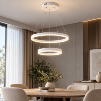 Candelabru LED 102W Minimalist 2 White, Telecomanda