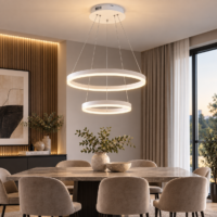 Candelabru LED 102W Minimalist 2 White, Telecomanda