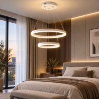 Candelabru LED 102W Minimalist 2 White, Telecomanda