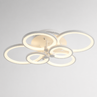 Lustra LED 160W Rings 6 Cercuri, Telecomanda