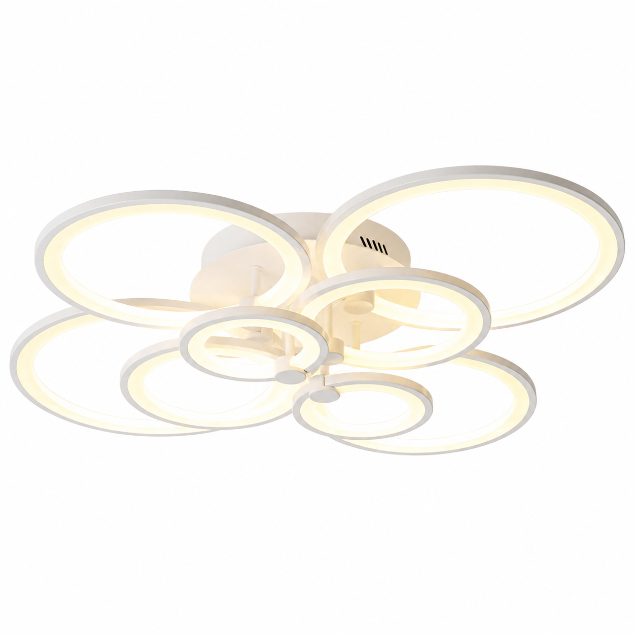 Lustra LED 232W Rings 8 Cercuri, Telecomanda Lustra LED 232W Rings 8 Cercuri, Telecomanda
