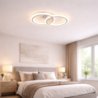 Lustra LED 44W cu Telecomanda Rings 2 Cercuri, Telecomanda