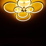 Lustra LED 232W Rings 8, LED inclus, 8 surse de iluminare, Telecomanda, Dimabil, Lumina: Cald, Natural, Rece photo review