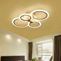lustra led rings 4 alb