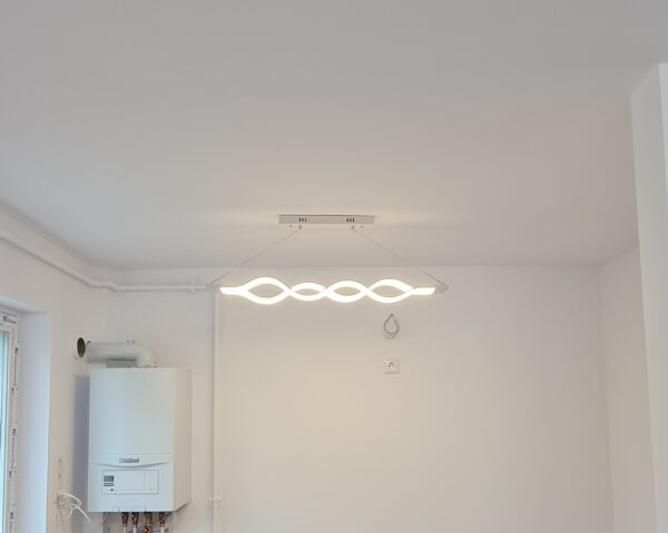 Candelabru LED 160W Waves Alb, Telecomanda photo review