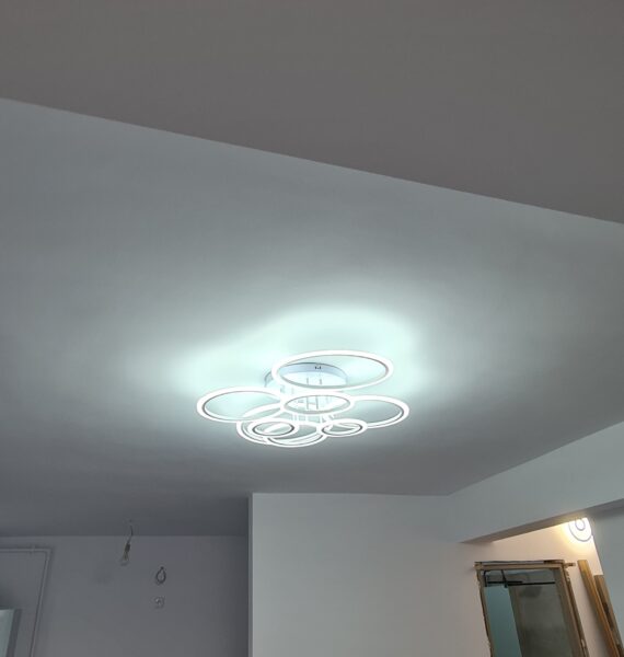 Lustra LED 232W Rings 8 Cercuri, Telecomanda photo review