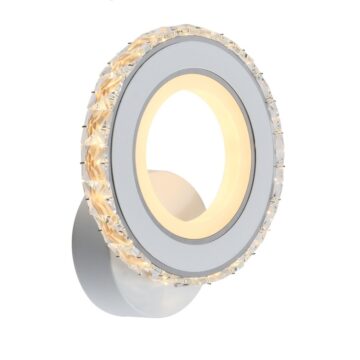 Aplica LED 45W Krystal Mini Ring ALB