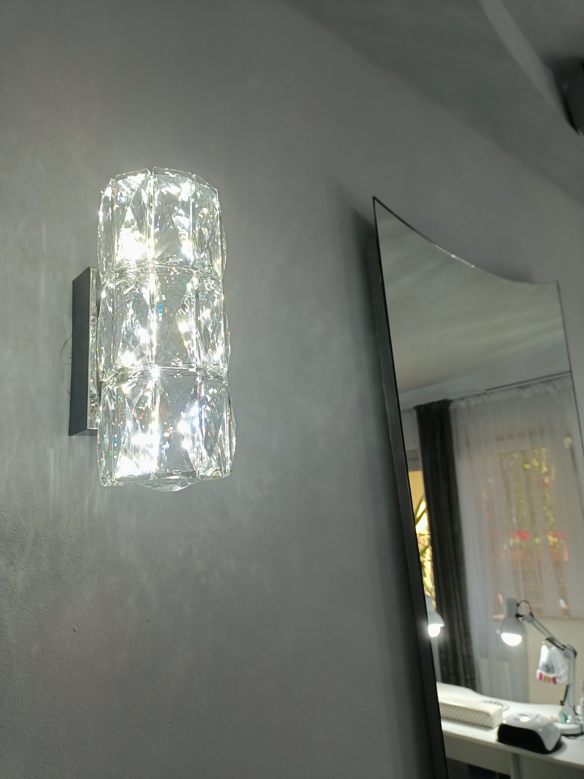 Aplica LED 12W Krystal 1, LED inclus, 1 surse de iluminare, Lumina: Cald, Natural, Rece photo review