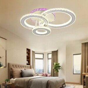 Lustra LED 136W Krystal 3 ALB RGB