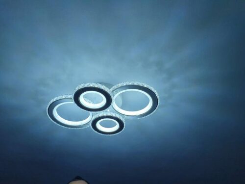 Lustra LED 136W Krystal 4 ALB RGB photo review