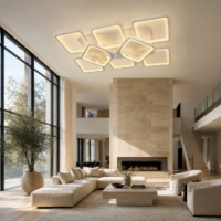 Lustra LED 260W Module 8 Alb, Telecomanda