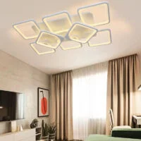 Poza pentru Lustra LED 260W Module 8 Alb, Telecomanda
