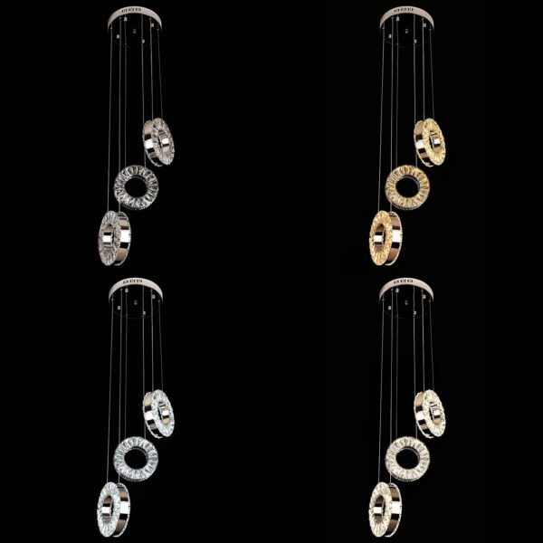 Candelabru LED cu cristale