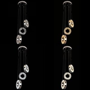 Candelabru LED cu cristale