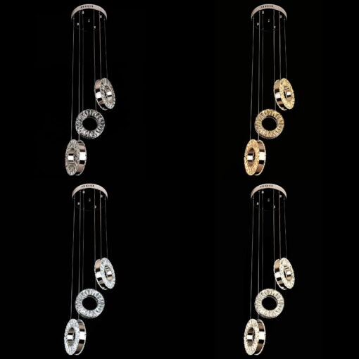Candelabru LED cu cristale