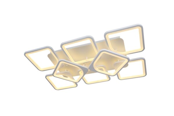 Lustra LED 260W Module 8 Alb, Telecomanda