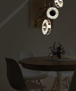 Candelabru LED cu cristale