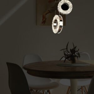 Candelabru LED cu cristale