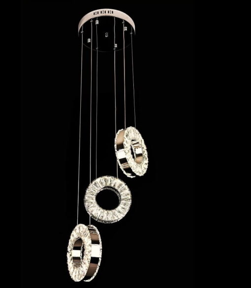Candelabru LED cu cristale