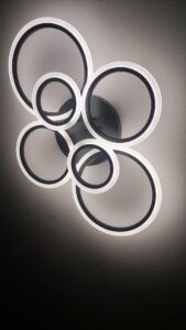 Lustra LED 160W Living Rings 6 Negru photo review