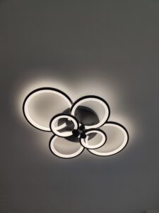 Lustra LED 160W Living Rings 6 Negru photo review