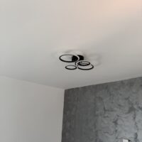 Lustra LED 72W Rings 4 Cercuri Negru, Telecomanda photo review