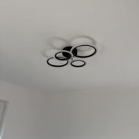 Lustra LED 72W Rings 4 Cercuri Negru, Telecomanda photo review