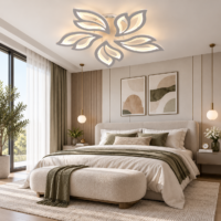Lustra LED 100W White Lily 5 Mini, Telecomanda