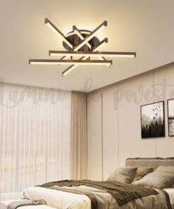 Lustra LED Zig Zag Maro Rotund