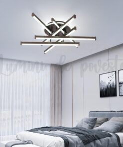 Lustra LED Zig Zag Maro Rotund