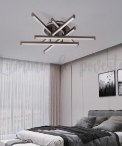 Lustra LED Zig Zag Maro Rotund