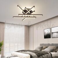 Lustra LED Zig Zag Maro Rotund