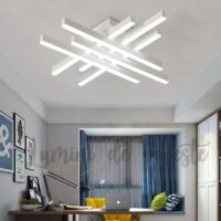 Lustra LED 130W Zig Zag Alb Mini