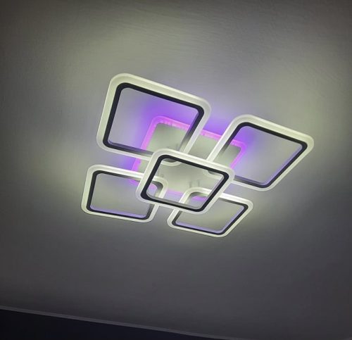 Lustra LED 188W Ceiling 5 White RGB photo review
