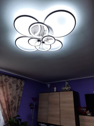 Lustra LED 240W Living Rings 8 Maro photo review