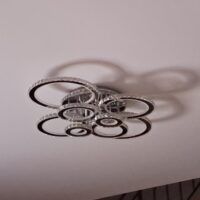 Lustra LED 324W Cristal 8 Cercuri RGB, Telecomanda photo review