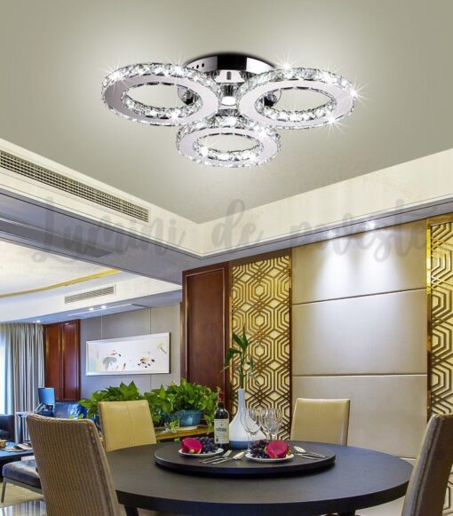 lustra led cristale