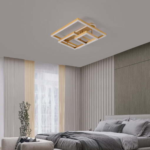 lustra led geometric gold