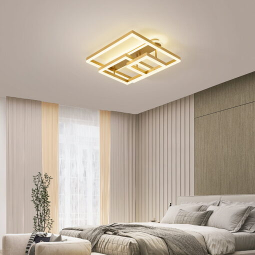 lustra led geometric gold