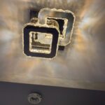 Aplica LED 32W Krystal Double Square Argintiu photo review