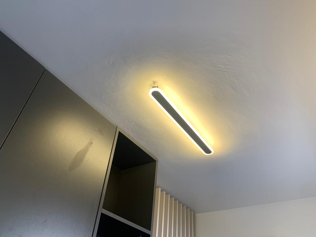 Aplica LED 64W Tube Black, LED inclus, 1 surse de iluminare, Lumina: Cald, Natural, Rece photo review