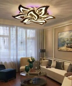 Lustra LED 162W Krystal Sun Flower RGB