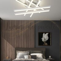 Lustra LED 160W Zig Zag Alb Rotund