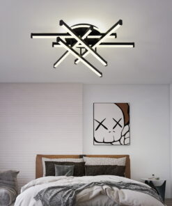 Lustra LED 160W Zig Zag Negru Rotund