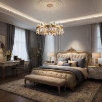 Candelabru LED 196W Mia Rose Gold