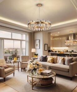 Candelabru LED 196W Mia Rose Gold